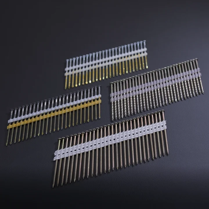 plastic strip vinyl coated nails